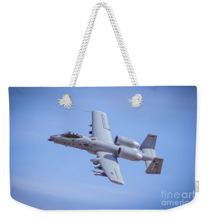 Usaf Weekender Tote Bag featuring the photograph A10 by Darrell Foster