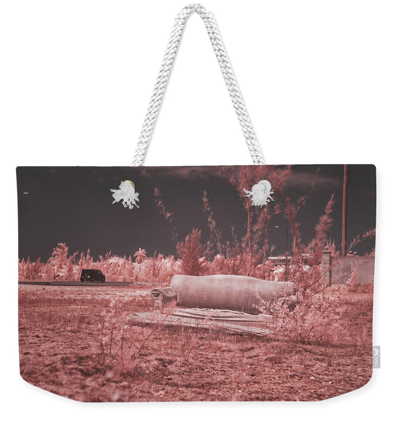 Infrared Photography Weekender Tote Bag featuring the photograph Abandoned by Gian Smith