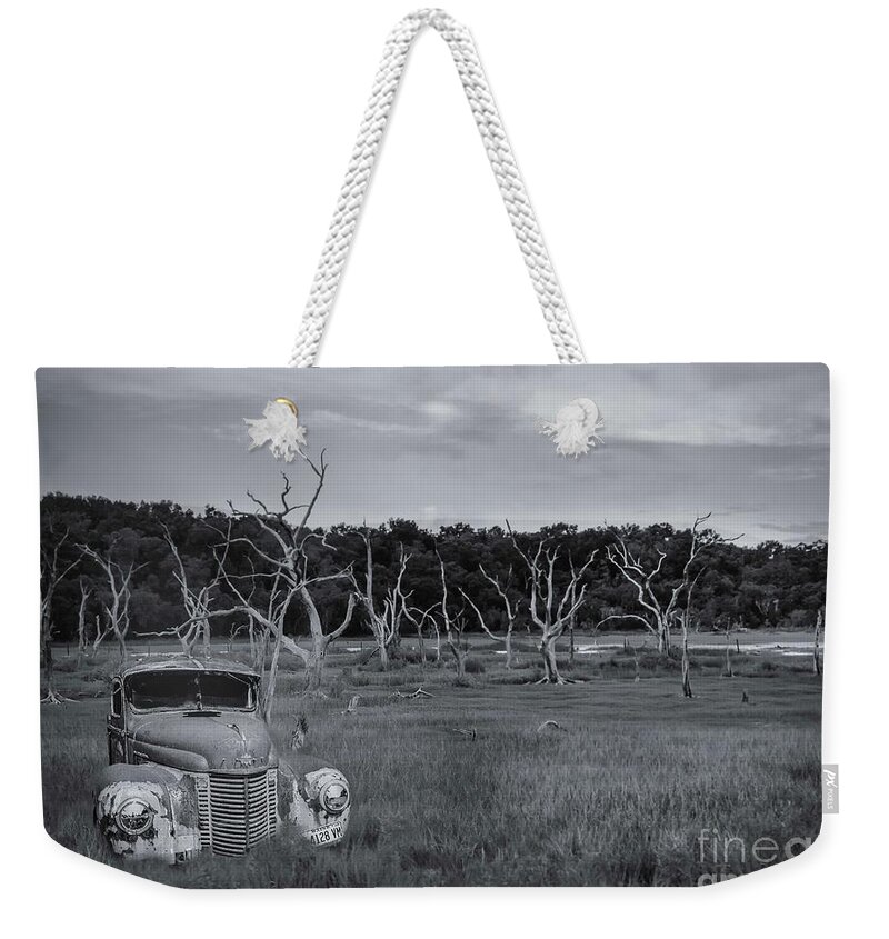 Abandoned Landscape Weekender Tote Bag featuring the digital art Abandoned by Patti Powers