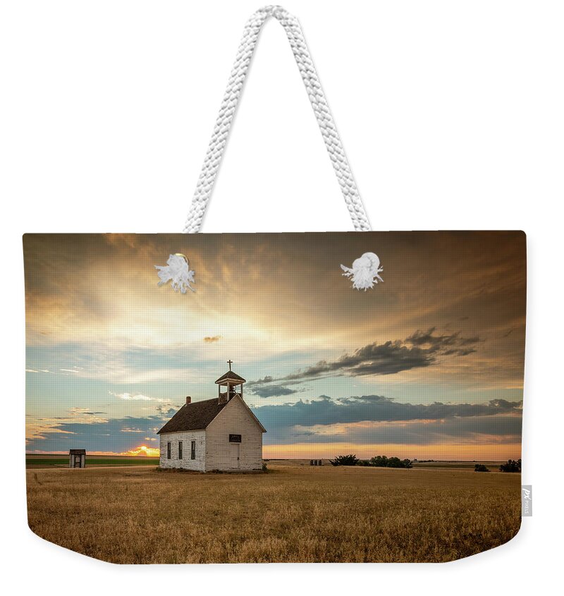 Abbott Church Weekender Tote Bag featuring the photograph Abbott Church by Kevin Schwalbe