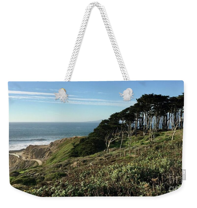 Sutro Baths Weekender Tote Bag featuring the photograph Above Sutro Baths 1-4 by J Doyne Miller