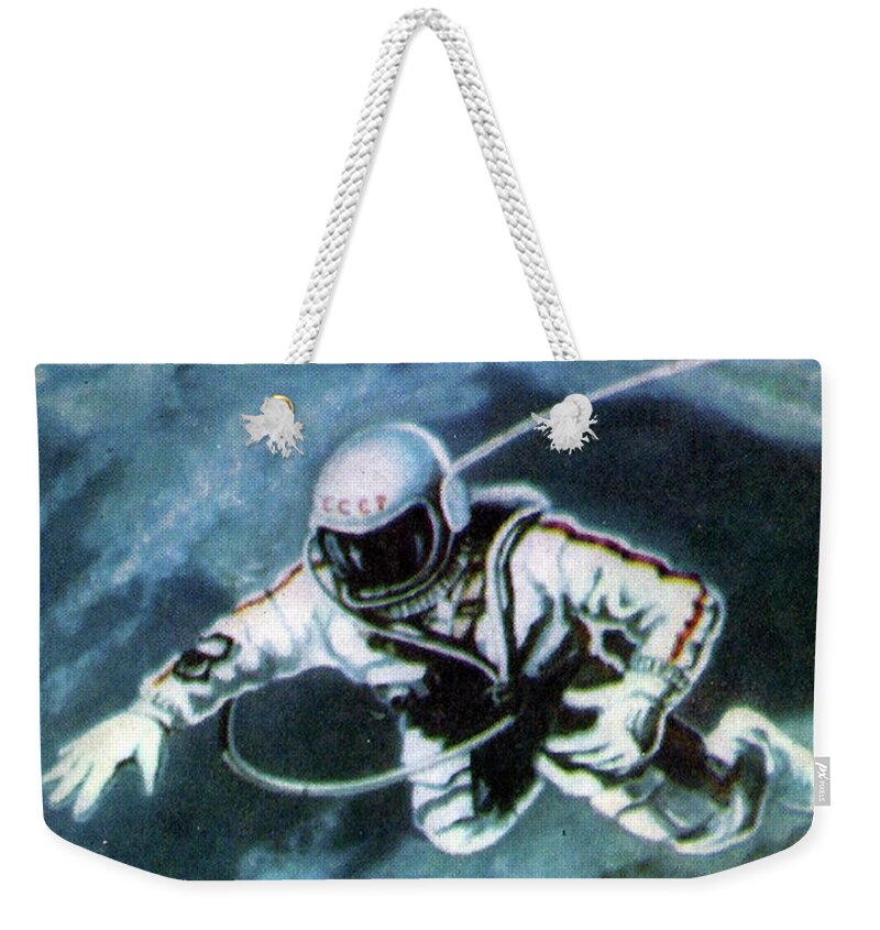 Cosmonaut Weekender Tote Bag featuring the digital art Above the Black Sea by Long Shot