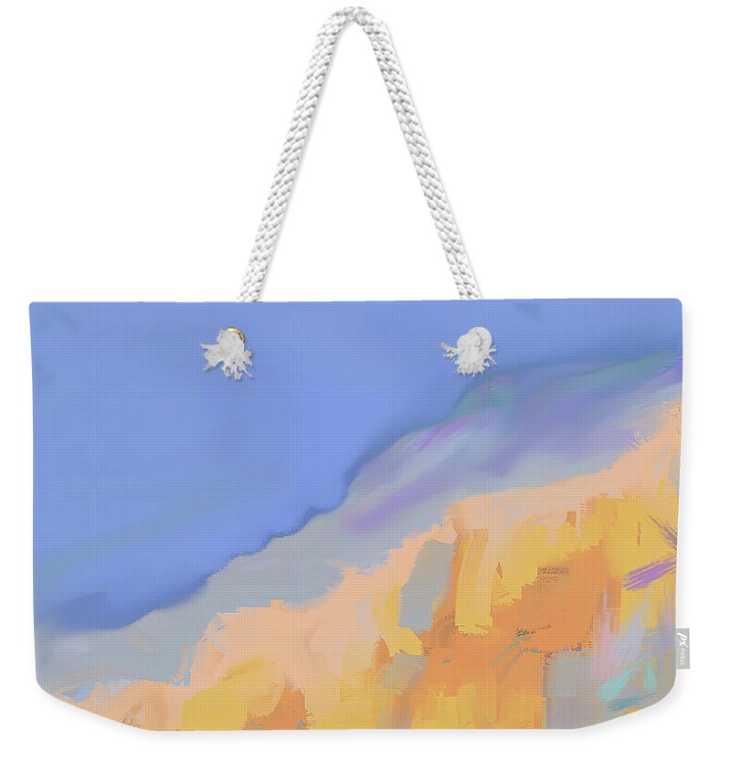 Abstract Painting Weekender Tote Bag featuring the digital art Abstract 928 by Cathy Anderson
