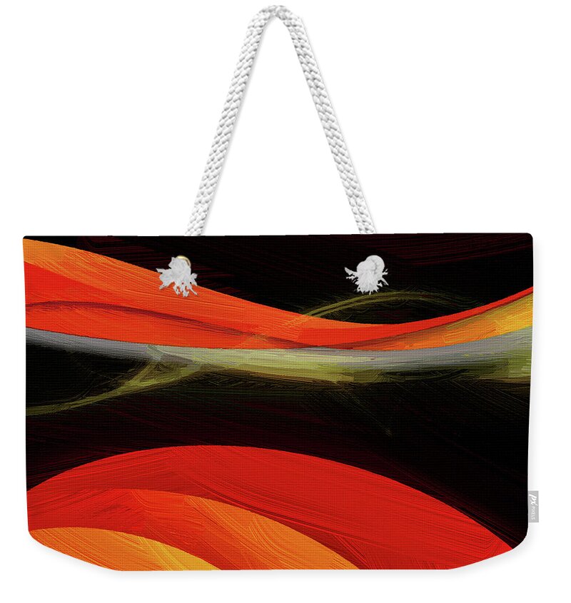 Abstract Weekender Tote Bag featuring the painting Abstract - DWP2082227 by Dean Wittle