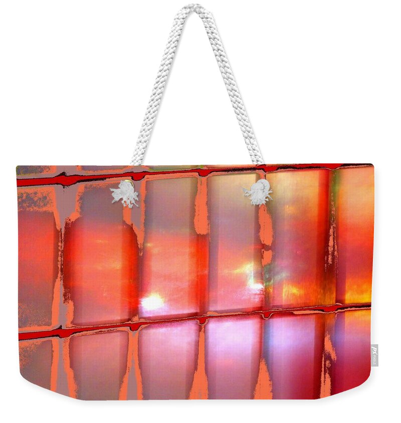 Abstract Weekender Tote Bag featuring the digital art Abstract Expressionaryish 19 by T Oliver