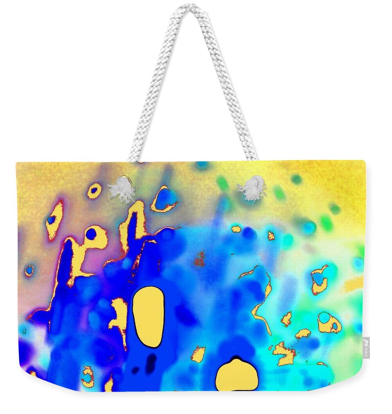 Abstract Weekender Tote Bag featuring the digital art Abstract Expressionaryish 22 by T Oliver