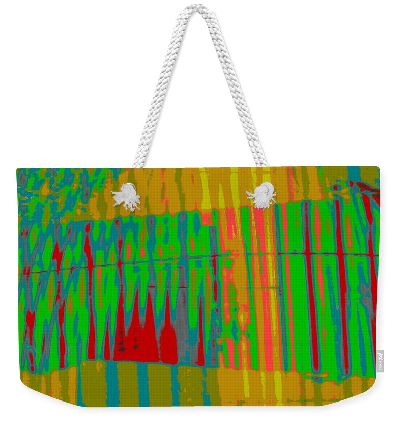 Abstract Weekender Tote Bag featuring the digital art Abstract Expressionaryish 26 by T Oliver