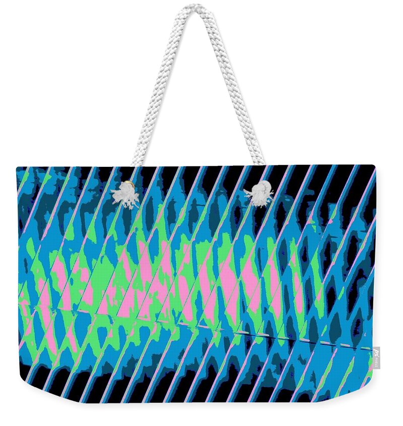 Abstract Weekender Tote Bag featuring the digital art Abstract Exressionaryish #12 by T Oliver