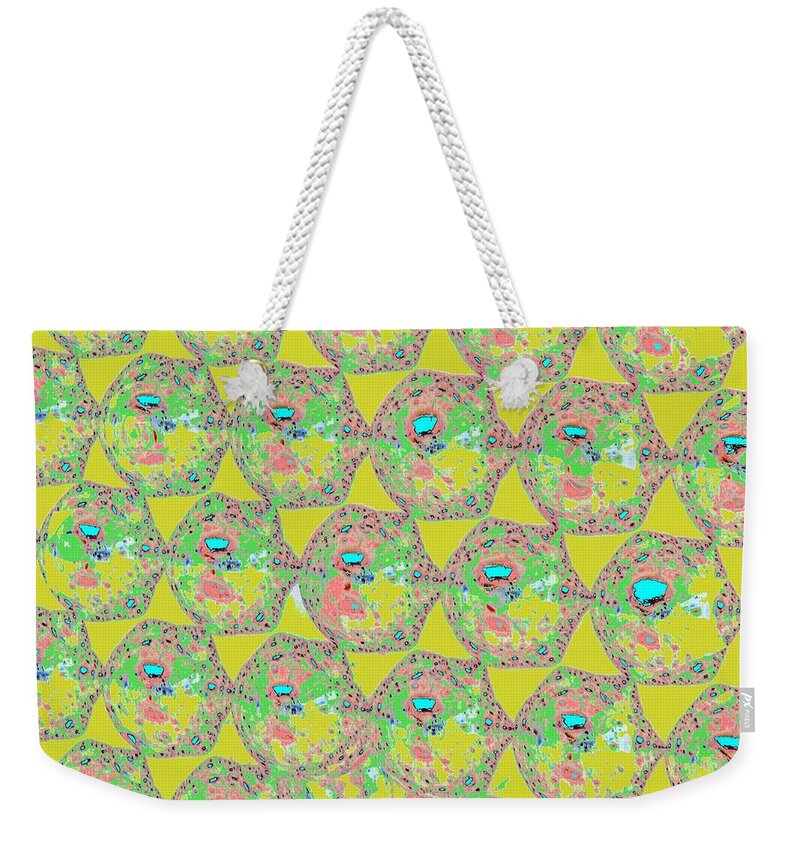Abstract Weekender Tote Bag featuring the digital art Abstract Exressionaryish #15 by T Oliver