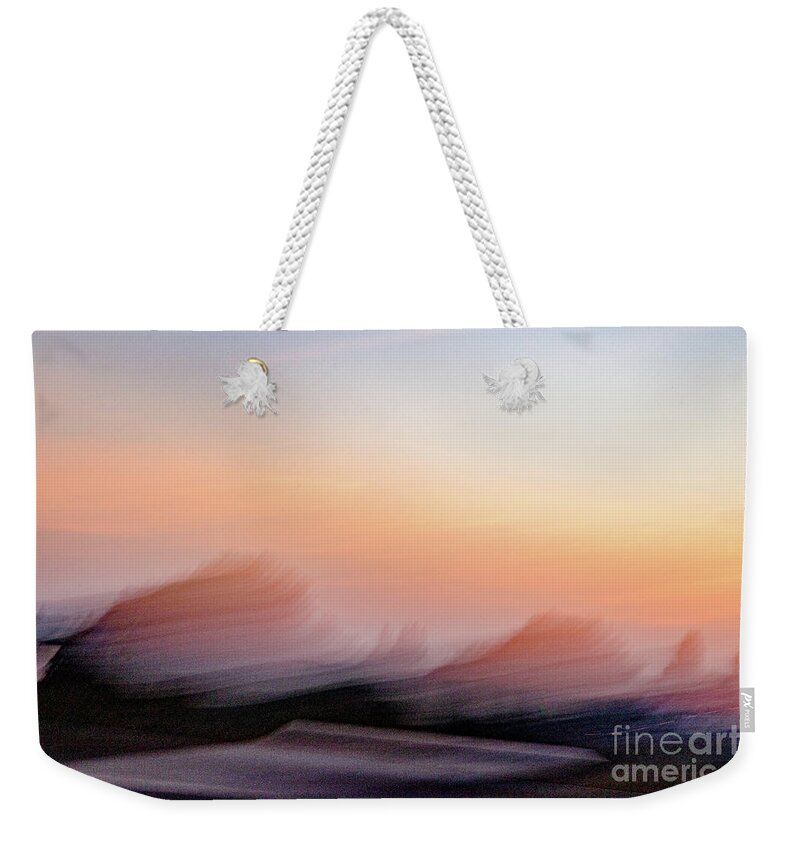 Netherlands Weekender Tote Bag featuring the photograph Abstract morning due by Casper Cammeraat