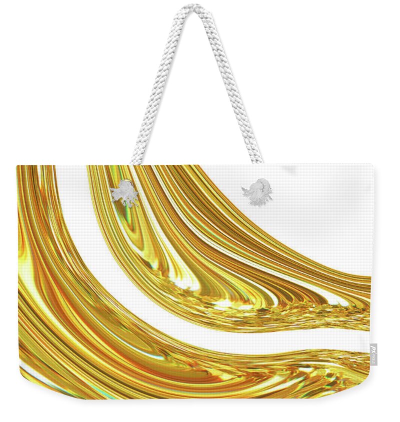 Abstract Weekender Tote Bag featuring the photograph Abstract Of Flowing Movement by Severija Kirilovaite
