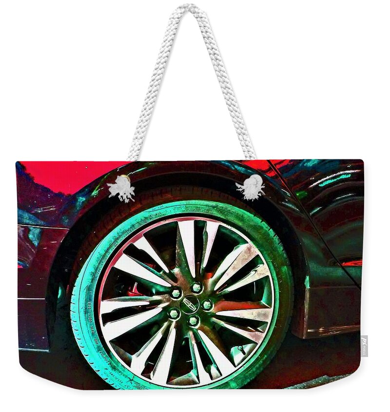 Abstract Weekender Tote Bag featuring the photograph Abstract Tire by Andrew Lawrence