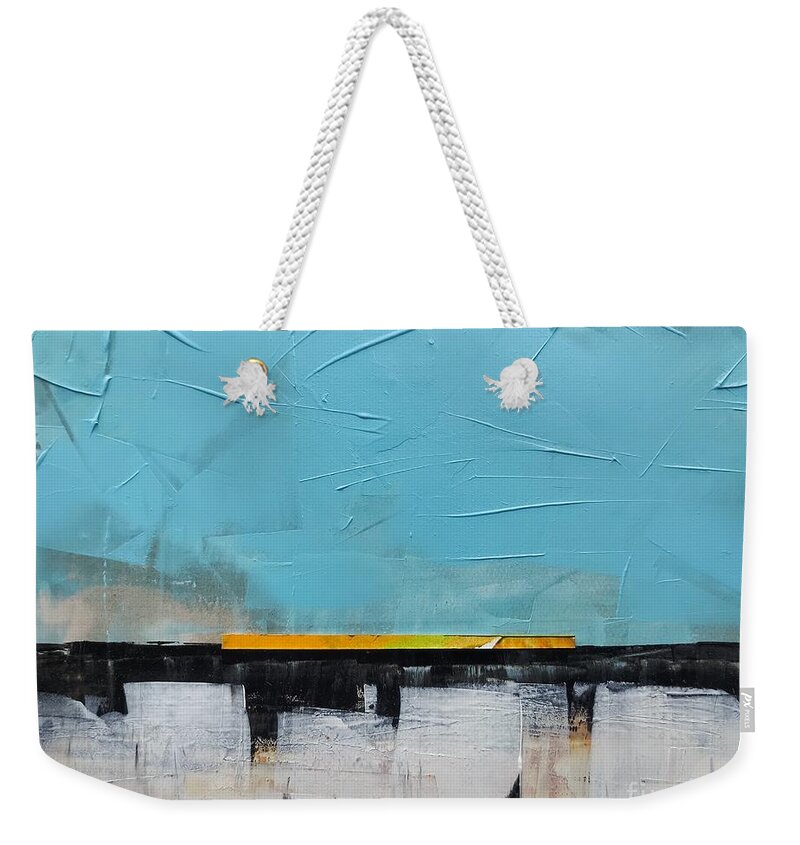  Weekender Tote Bag featuring the painting Abstracted Land I by Lisa Dionne