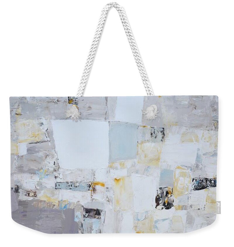 Abstraction Weekender Tote Bag featuring the painting 	Abstraction Morning. by Iryna Kastsova