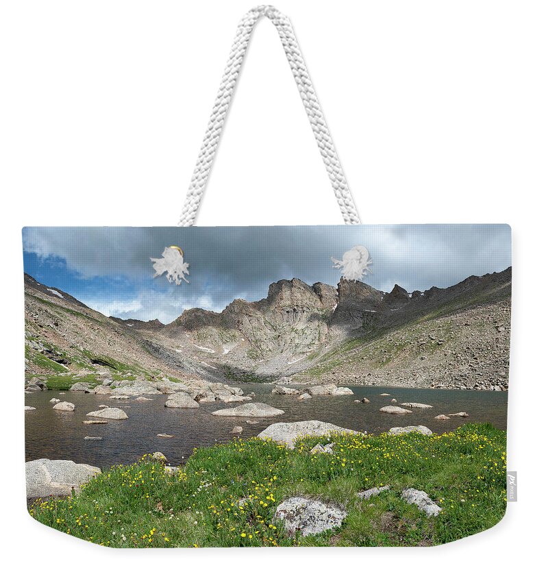 Abyss Lake Weekender Tote Bag featuring the photograph Abyss Lake by Aaron Spong