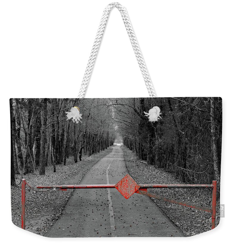 Usa Weekender Tote Bag featuring the photograph Access Denied by Jennifer Robin
