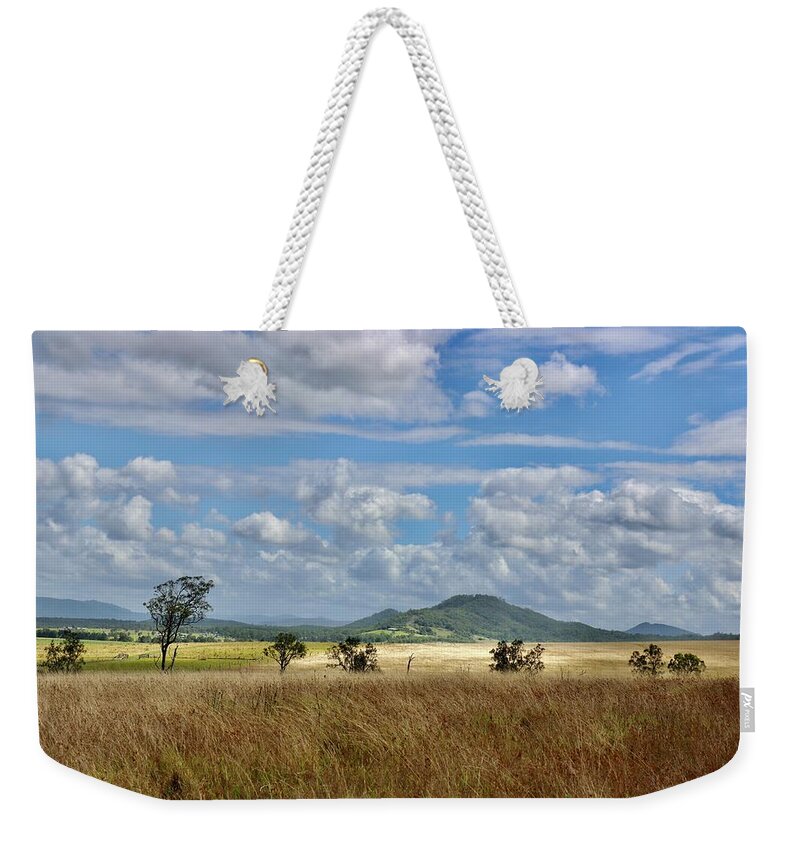 Farm Weekender Tote Bag featuring the photograph Across the Paddock by Sarah Lilja