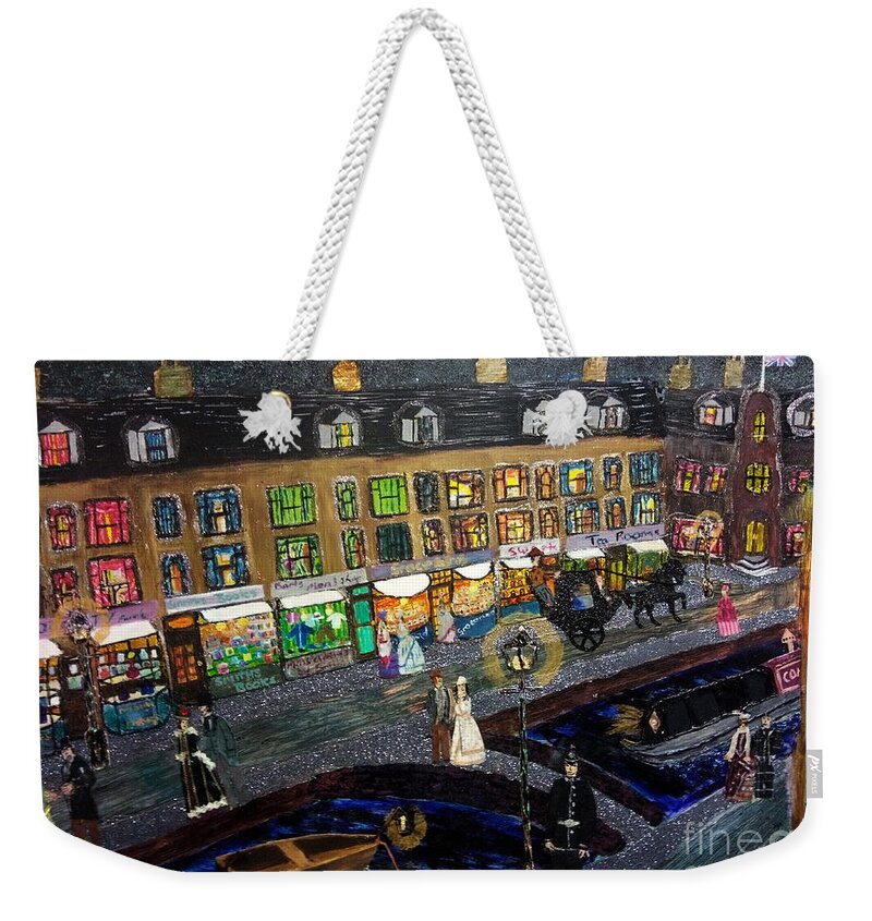 History Weekender Tote Bag featuring the mixed media Adrift by David Westwood