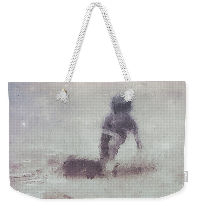  Weekender Tote Bag featuring the digital art Adventure With The Shadow by Melissa D Johnston