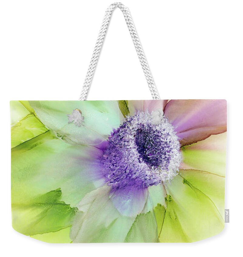Floral Weekender Tote Bag featuring the painting Affection by Kimberly Deene Langlois