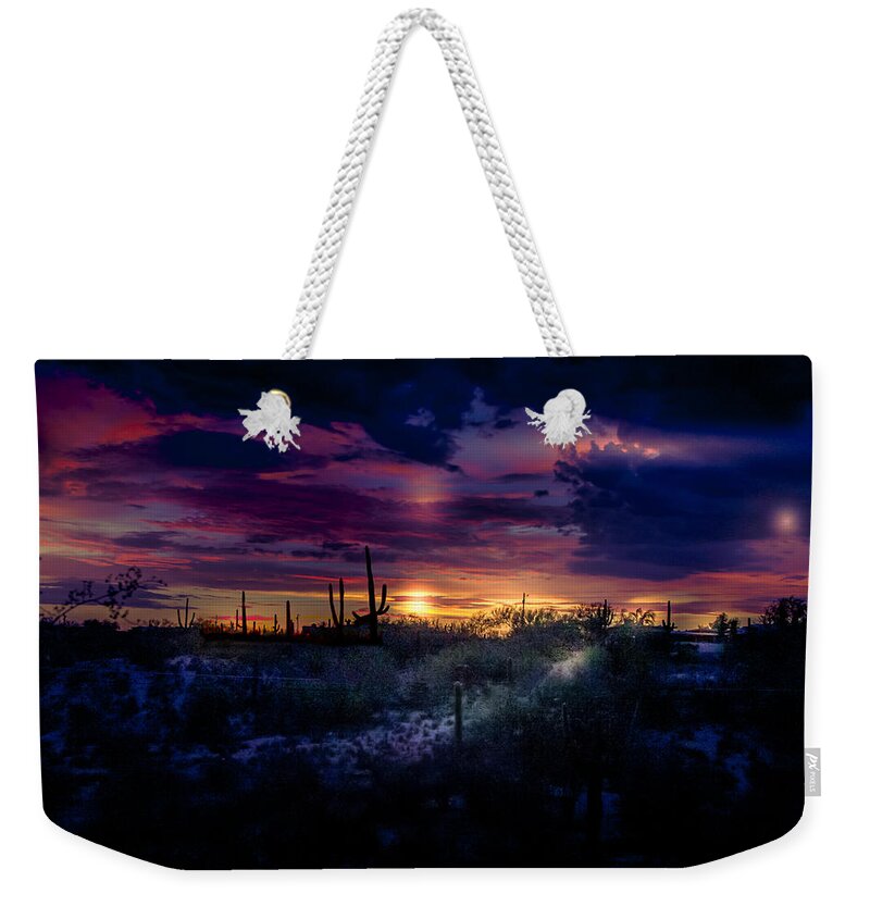Tucson Weekender Tote Bag featuring the photograph After the monsoon by Micah Offman