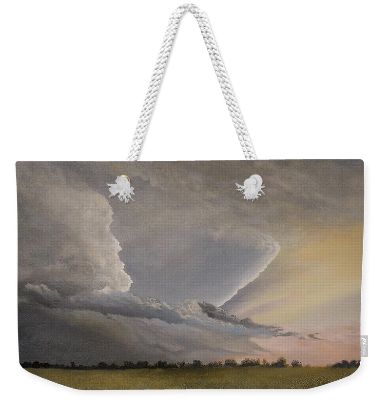 Thunderstorm Weekender Tote Bag featuring the painting After the Storm by Charles Owens