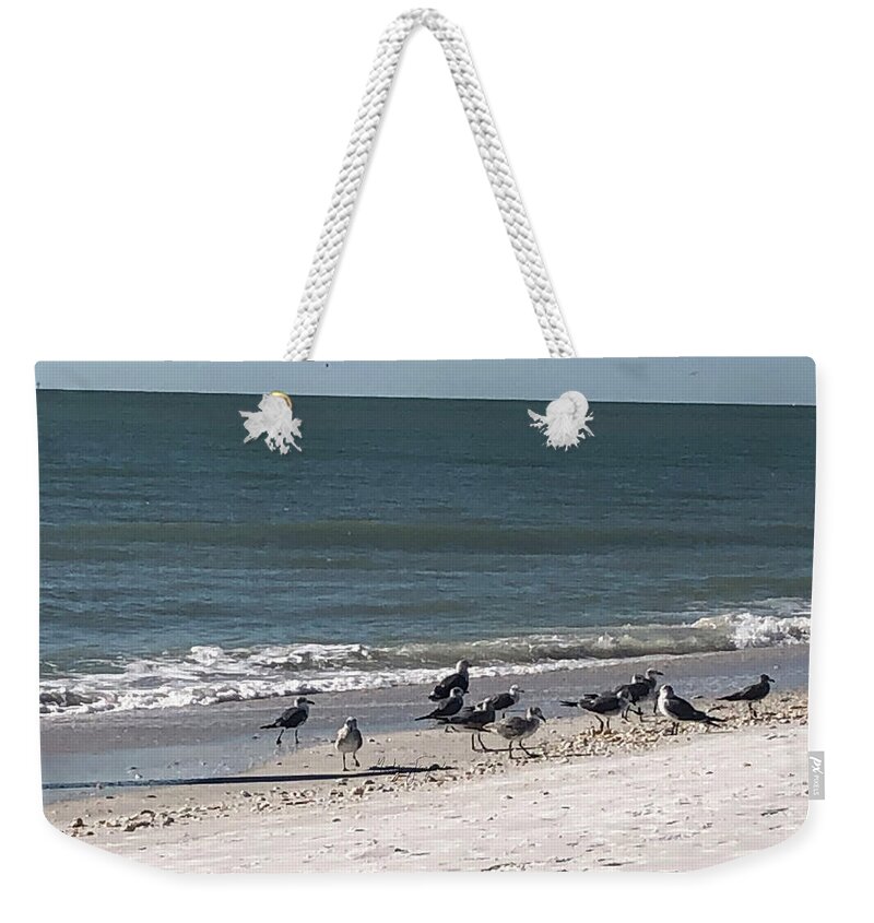 Beach Weekender Tote Bag featuring the photograph An Afternoon at The Beach by Medge Jaspan