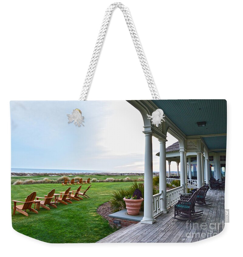 Eighteenth Hole Weekender Tote Bag featuring the photograph Afternoon at the Eighteenth Hole by Catherine Sherman