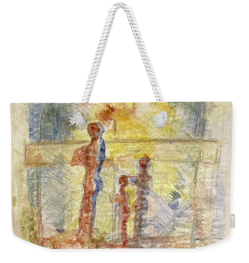 Color Weekender Tote Bag featuring the painting Afternoon by David Euler