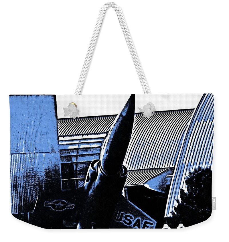 Air Force Museum Weekender Tote Bag featuring the mixed media AIr Force Museum by Christopher Reed