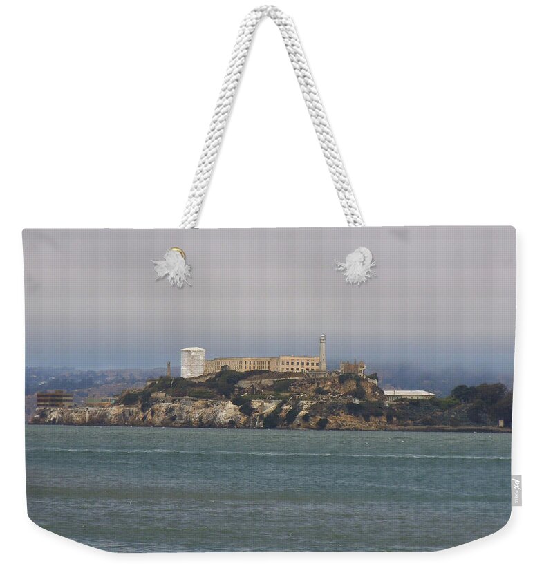  Weekender Tote Bag featuring the photograph Alcatraz Island by Heather E Harman