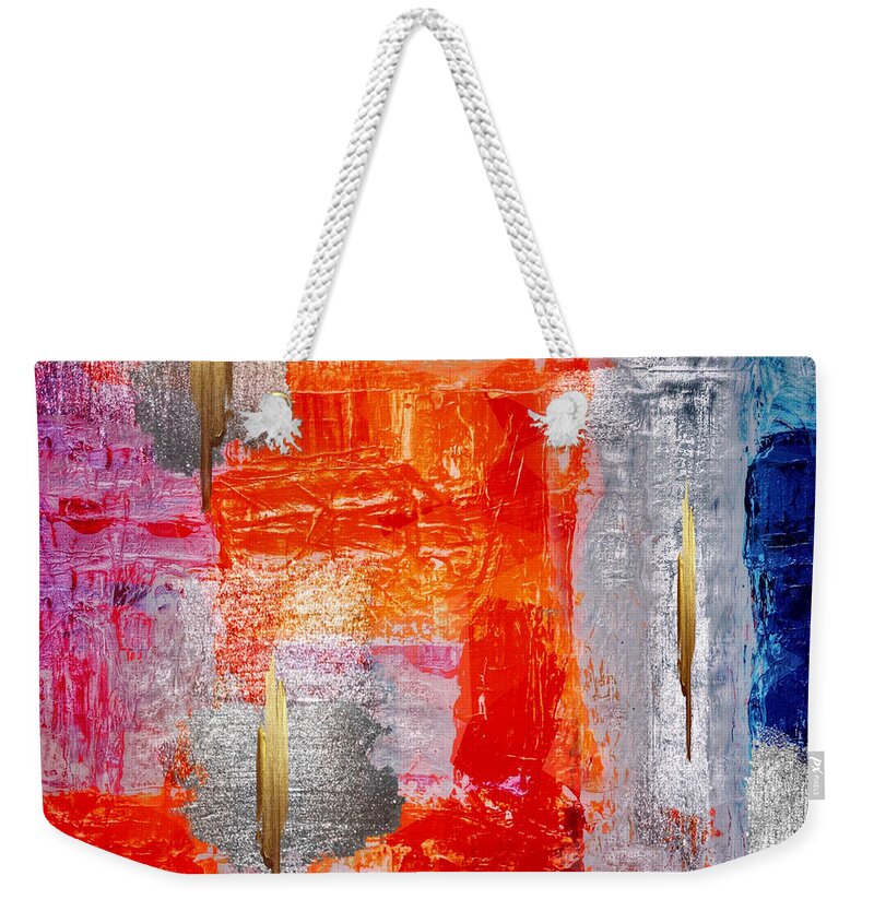 Abstract Art Weekender Tote Bag featuring the digital art Alchemy by Canessa Thomas