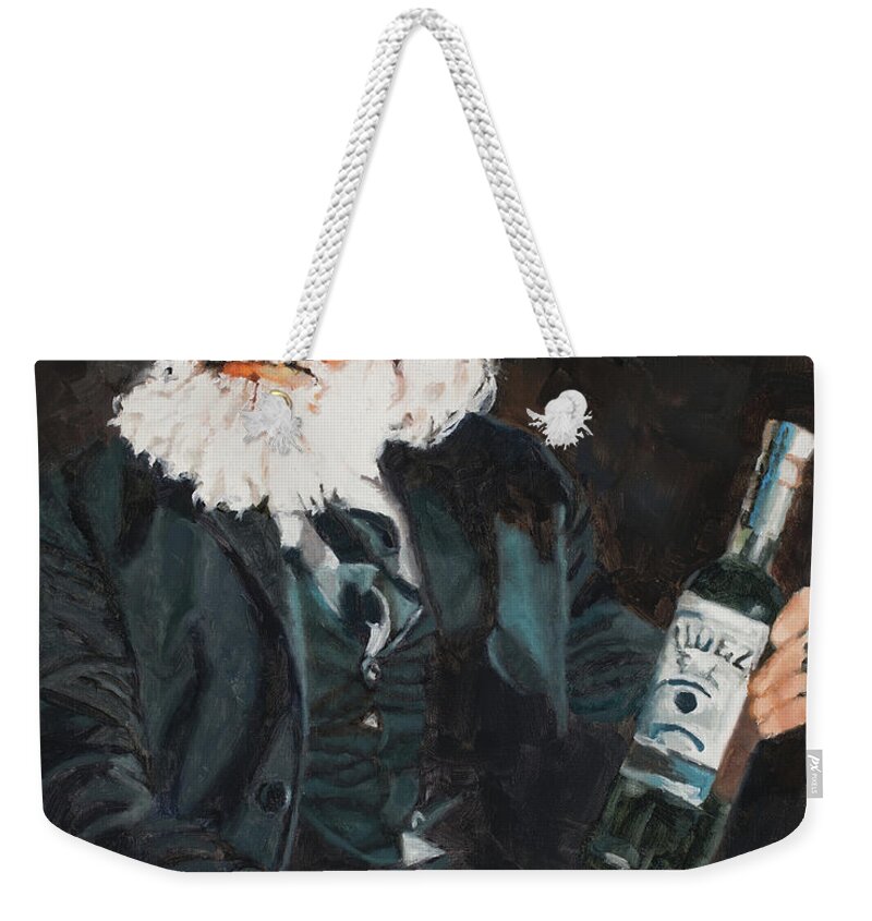 Old Man Weekender Tote Bag featuring the painting Aldez by Tate Hamilton