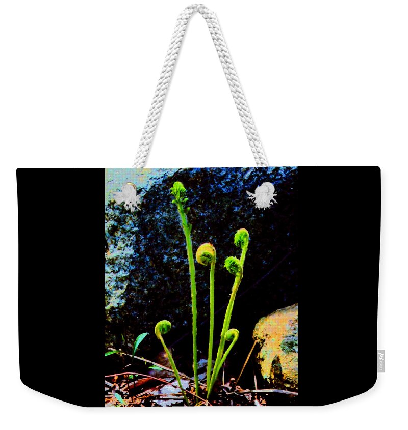 Aliens Weekender Tote Bag featuring the digital art Aliens in Conference by Cliff Wilson