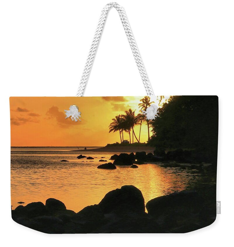 Hawaii Weekender Tote Bag featuring the photograph Aloha kakahiaka Kauai by DJ Florek