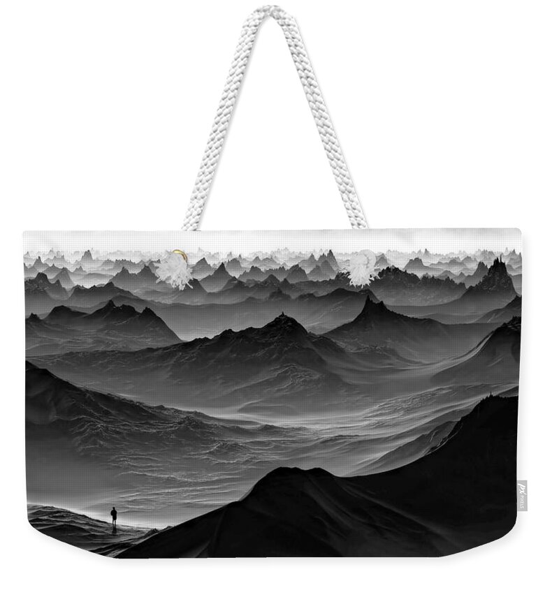 Fine Art Weekender Tote Bag featuring the photograph Alone by Sofie Conte