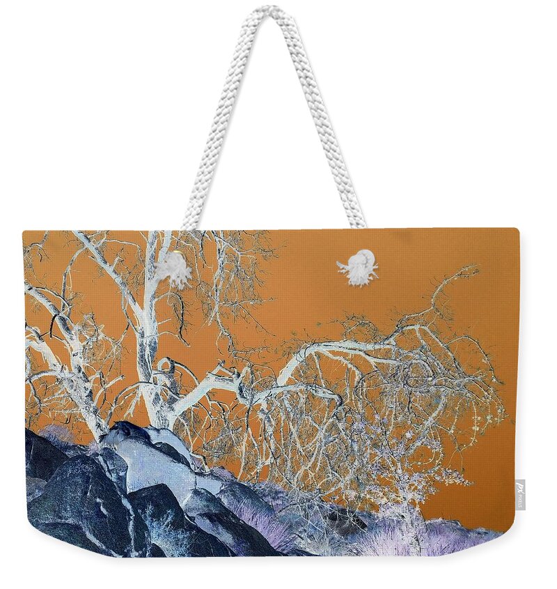 Art Weekender Tote Bag featuring the photograph Altered Oak Tree by J R Yates