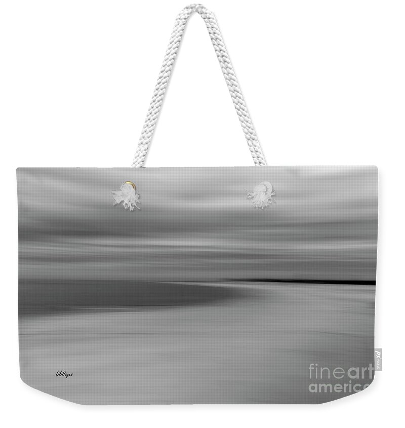 B&w Weekender Tote Bag featuring the photograph Altered Reality 52 - Gould's Inlet Impressionistic Art by DB Hayes