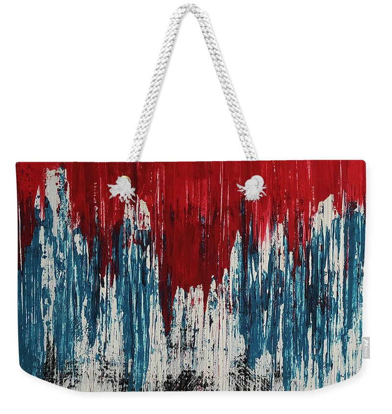 America Weekender Tote Bag featuring the painting America by Amanda Sheil