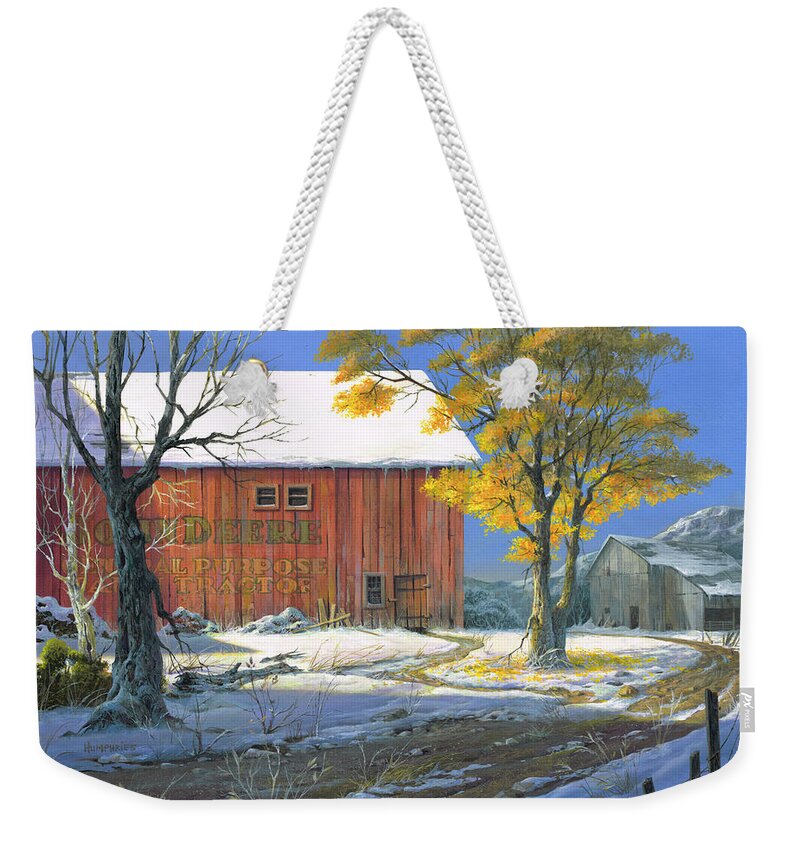 Michael Humphries Weekender Tote Bag featuring the painting American Beauty by Michael Humphries