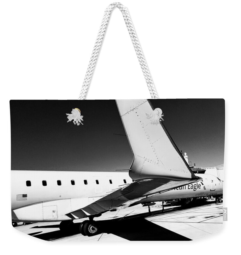 Crj Weekender Tote Bag featuring the photograph American Eagle by Michael Hopkins