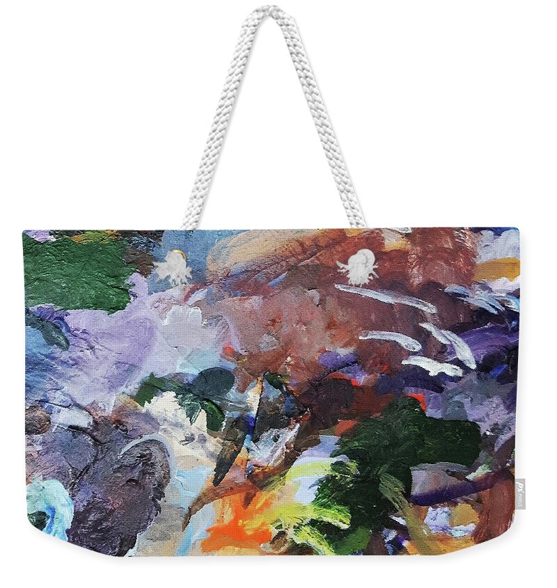 American Weekender Tote Bag featuring the painting American Paradise One by Randy Welborn