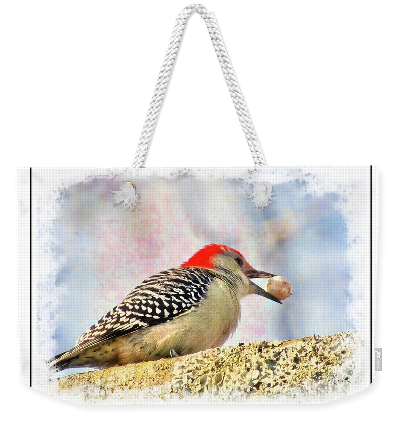  Weekender Tote Bag featuring the photograph An Acorn a Day..... by Jack Wilson