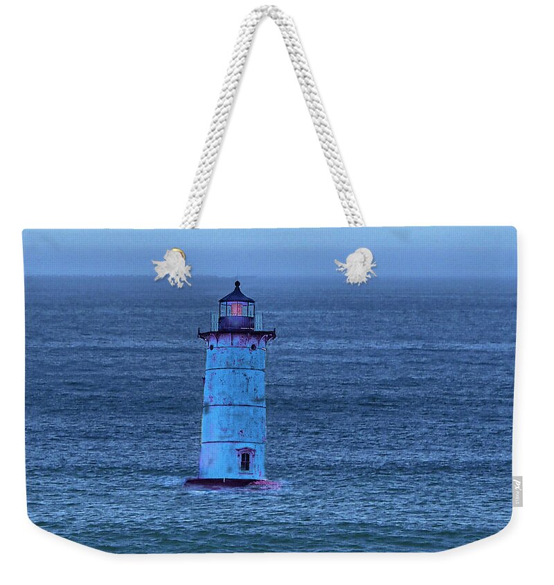 Climate Change Weekender Tote Bag featuring the photograph An Almost Open Sea by Edward Shmunes