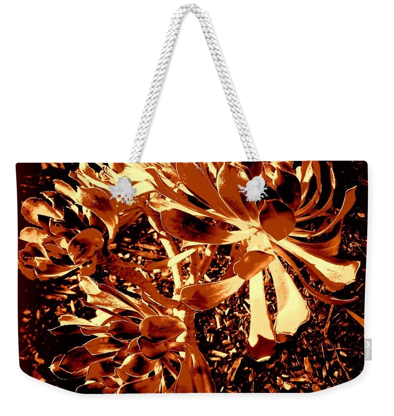 Leaves Weekender Tote Bag featuring the photograph An Old - Fashioned Girl Floral by VIVA Anderson