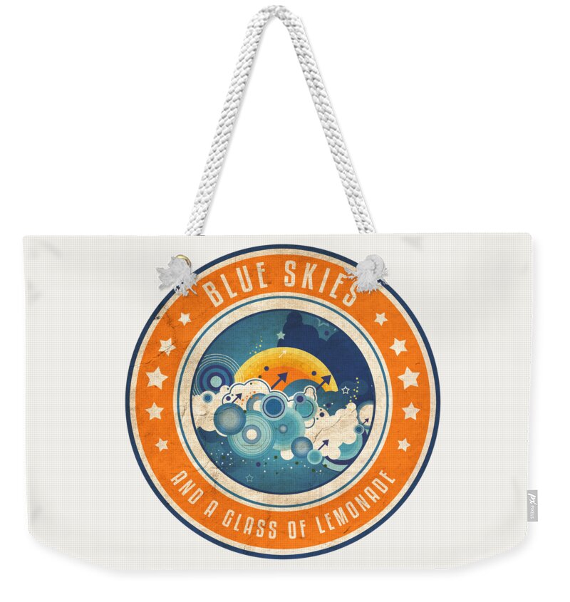 Retro Weekender Tote Bag featuring the digital art And a Glass of Lemonade by Phil Perkins