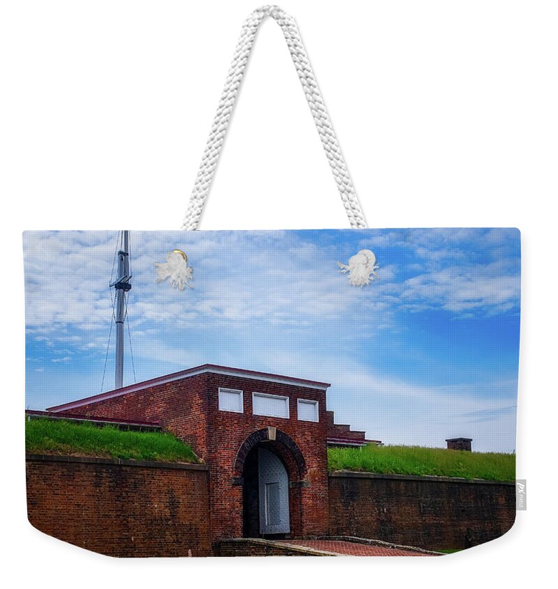 Fort Mchenry Weekender Tote Bag featuring the photograph And The Flag Was Still There by Izet Kapetanovic