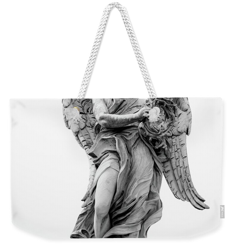 Angel Weekender Tote Bag featuring the photograph Angel with the Crown of Thorns by David Downs