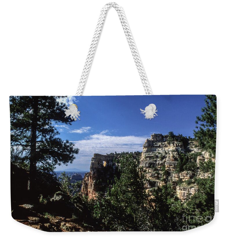 Arizona Weekender Tote Bag featuring the photograph Angel's Window by Kathy McClure
