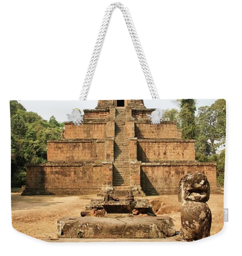 Angkor Wat Weekender Tote Bag featuring the photograph Angkor Wat Temple by Josu Ozkaritz